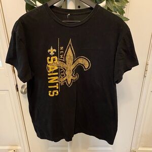 NFL New Orleans Saints Football T Shirt M L SS